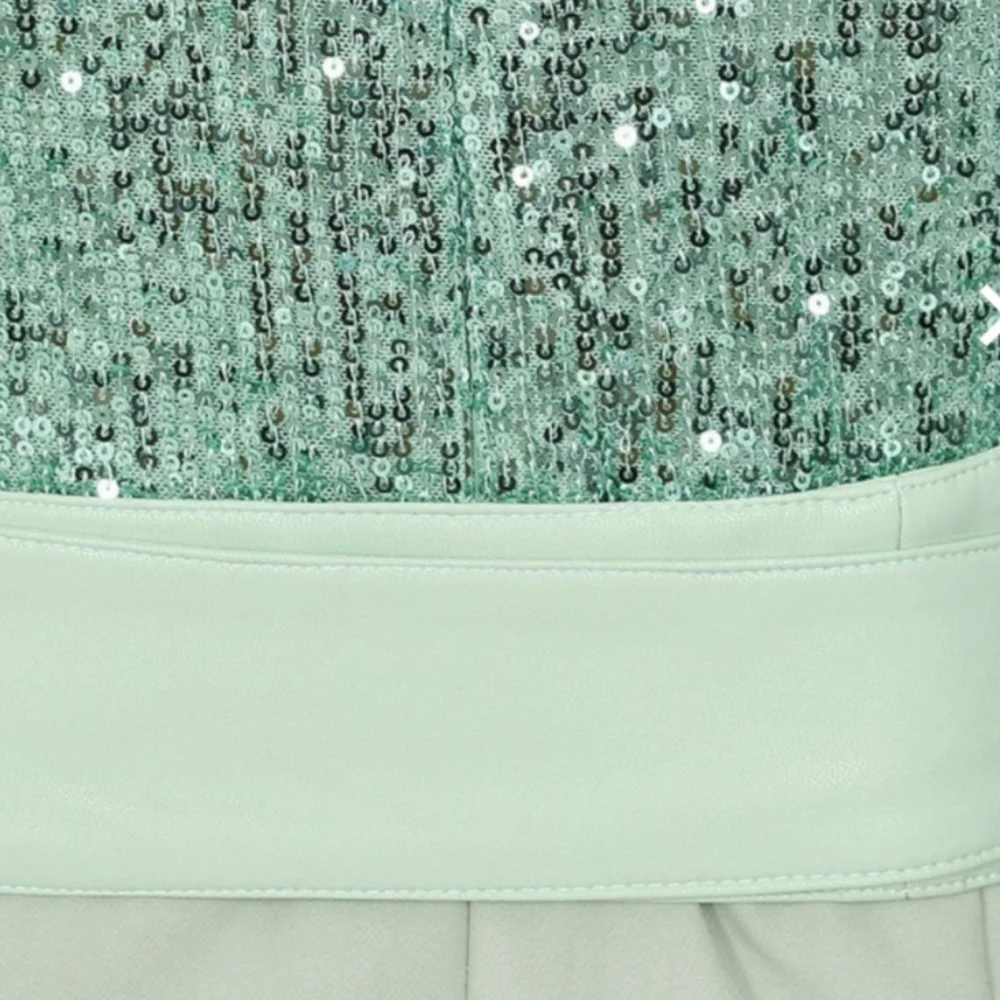 Lavish Alice Sequin Feather Trim Midi - Picture 5 of 15